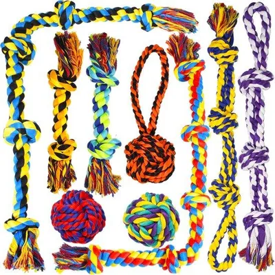 Produktbild von Famanu Hundespielzeug Robustes Kautouw mit 5 Knoten - XL