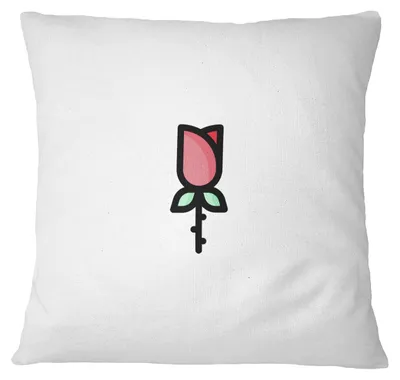 Kissenhülle 60x60 cm, Weiß, Polyester, Reißverschluss