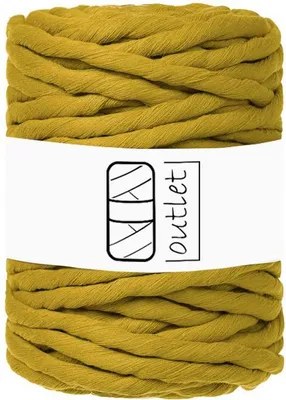 Obrázok produktu pre Bavlnený šnúrka na macramé, žltá, 9 mm, 30 metrov,