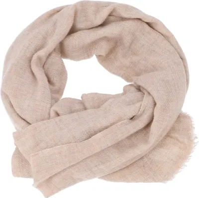 Produktbild von Superweicher Schal, Breiter Wollschal - Modell 2, Uni, Creme-weiß, Viskose, 180*70 cm, Schals