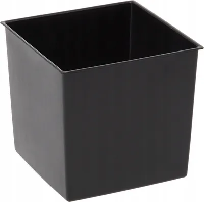 Immagine prodotto di Set di 3 vasi da fiori Lamela | Juka | Con inserto | Nero | 40 cm