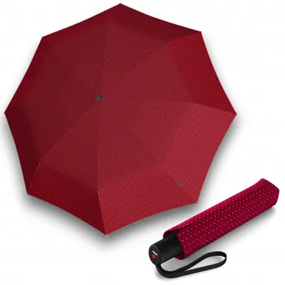 Zdjęcie produktu dla Knirps Knirps A 200 Medium Duomatic Joy Red - elegancki damski parasol w pełni automatyczny