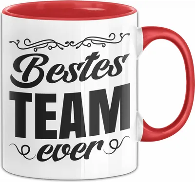 Produktbild von Bestes Team Tasse Geschenk Mitarbeiter Teamgeist Geschenkidee Team Geschenkideen (Rot)