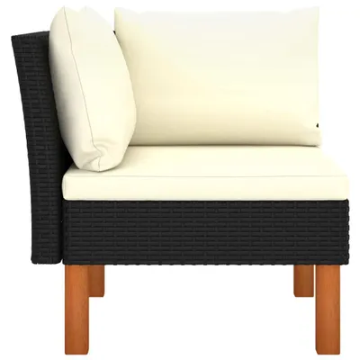 Immagine prodotto di Divano angolare in poly rattan e legno massiccio di eucalipto