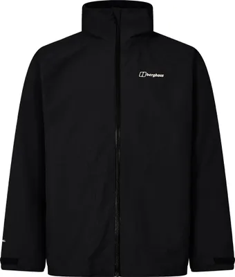 Schwarze Berghaus Roam Gemini 3-in-1-Jacke mit Stehkragen und Reißverschluss vorne