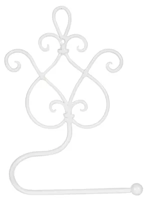 Image de Clayre & Eef Porte-rouleau WC 17x7x22 cm Blanc Fer