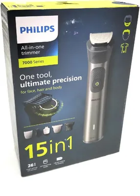 Produktbild von Philips All-in-One Trimmer MG7950/15 Serie 7000, Grau, 0,5 mm, 2 cm, 0,2 mm, Bart, Ohr, Nase, Edelstahl