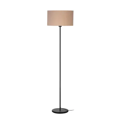 Image de Lampadaire EGLO ''Feniglia'', E27, acier, textile/lin, naturel