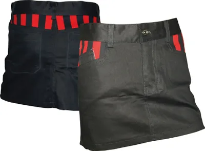 Produktbild von Schwarzer Rock mit roten Streifen XL