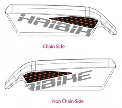 Produktbild von Haibike Dekor Xduro f.Batteriegehäuse 2018,HB-S09 orange-rot f.carbon BOSCH