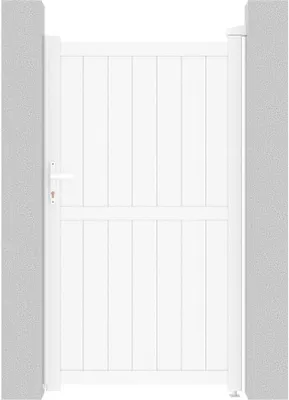 Productafbeelding van Aluminium Tuinpoort Wit 101,2 x 180,9 cm