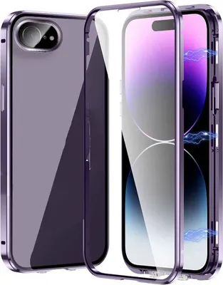 Immagine prodotto di Custodia per Apple iPhone 17e / 16e: custodia con protezione magnetica a 360°, in vetro e metallo