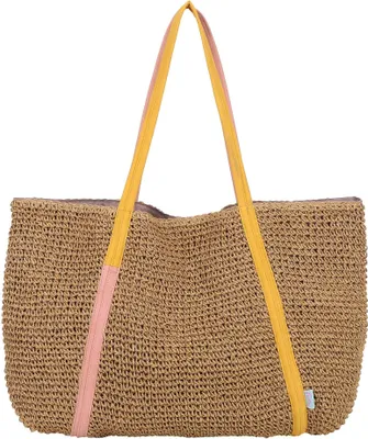 Produktbild von Fritzi aus Preußen Schultertasche Simply Shopper Nature Straw Sunset Rose beige