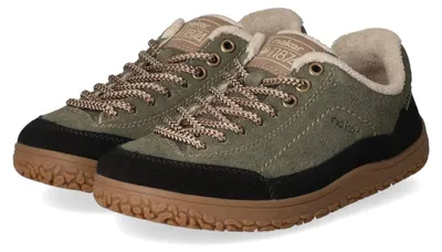 Productafbeelding van Rieker dames sneaker, lage model, groen, suède, maat: 43