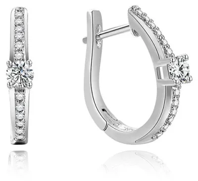 Image de Boucles d'oreilles rondes en argent AGUC185