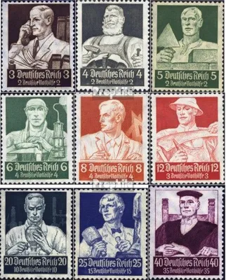 Produktbild von Briefmarken Deutsches Reich 1934 Mi 556-564 (kompl.Ausg.) postfrisch Nothilfe:Berufe
