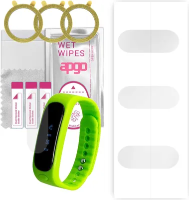 Produktbild von apgo 3 Stück Schutzfolie, klar, kompatibel mit Garett Fitness Smartwatch, Hydrogel Displayschutzfolie mit Positionierhilfe, Displayfolie, robust und kratzfest