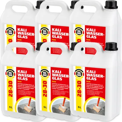 Produktbild von Kaliwasserglas HB28-30 Grundierung Konservierung Betonimprägnierung Holzschutz 30L