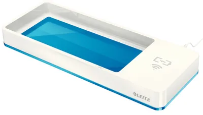 Produktbild von Leitz Stifteschale WOW 53651001 Induktionsladegerät weiß/grau