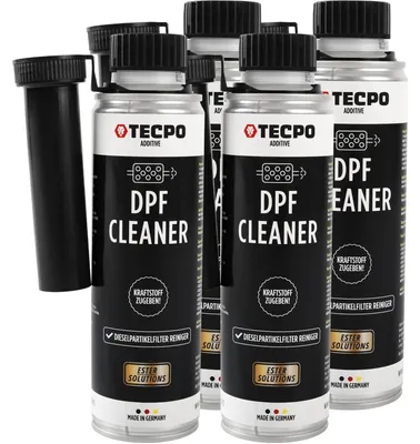 Produktbild von TECPO 4x Partikelfilter Reiniger Diesel DPF, 300ml DPF Diesel Reiniger Additiv Zusatz Kraftstoffzusatz Dieselpartikelfilter Reiniger Dieselkraftstoffadditiv