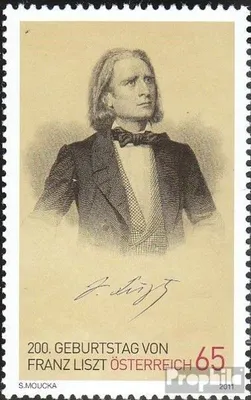 Produktbild von Briefmarken Österreich 2011 Mi 2910 (kompl.Ausg.) gestempelt Franz Liszt
