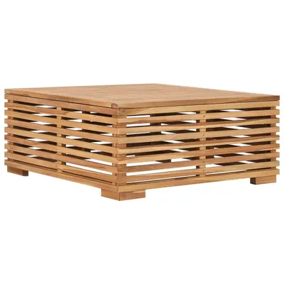 Immagine prodotto di Set Tavolino e Poggiapiedi da Giardino Cuscino Crema in Teak