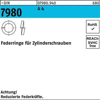 Produktbild von Reyher  Federringe DIN 7980 A 4 10 A 4 (1000 Stück)