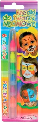 Immagine prodotto di Pastelli viso e corpo NEON, 6 colori