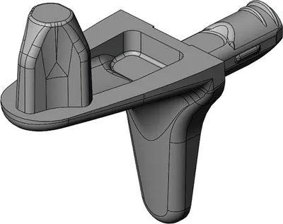 Produktbild von Optimus Steckbodenträger 2 Zapfen Bohrung 3mm Zamak vernickelt 100 Stück