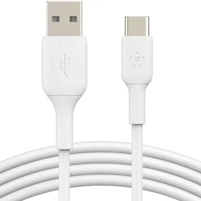 Produktbild von Belkin CAB001BT3MWH, 3 m, USB A, USB C, Weiß
