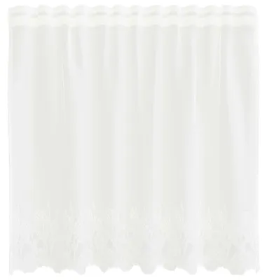 Zdjęcie produktu dla Solidchoice - Zasłona okienna, biała, 80 x 150 cm, poliester, przepuszczająca światło