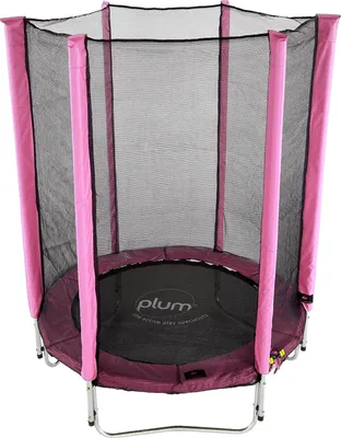 Produktbild von Plum Trampolin Junior mit Sicherheitsnetz rosa 4ft
