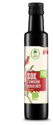 SOK Z DZIKIEJ RÓŻY NFC BIO 250 ml - DARY NATURY