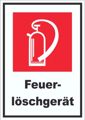 Produktbild von Feuerlöschgerät Aufkleber A6 (105x148mm)