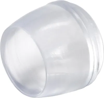 Produktbild von Adsamm® | 16 x Stuhlbeinkappen | Ø 18 mm | Transparent | rund | Möbelgleiter für Stahlrohrstühle