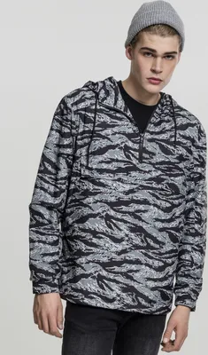Produktbild von Urban Classics Jacke Windbreaker Tiger Camo Pull Over Stone Camouflage-M
