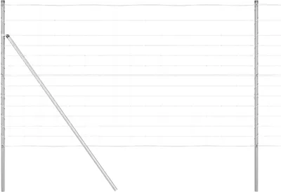 Image de vidaXL Poteau de clôture Galvanisé 25 x 1,4 m Acier