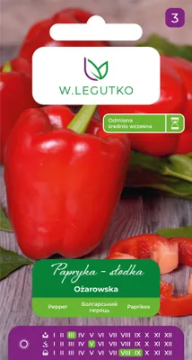 Zdjęcie produktu dla Nasiona papryki Ożarowska 0,50g - W.Legutko