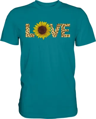 Produktbild von Love Sonnenblumen T-Shirt Gärtner Geschenk – Diva Blue / M
