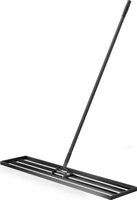 Obrázek produktu pro Hliníková stěrka na trávník Wiltec 121,9 x 25,4 cm s násadou o délce 2 m, stěrka na trávník k vyrovnání nerovností v trávníku, vyrovnávací zahradní nářadí pro pískování trávníků