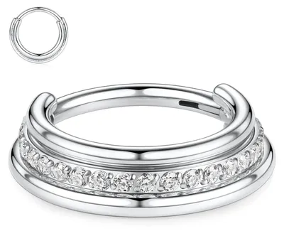 Productafbeelding van Solidchoice - 16G Neus Ringen van 316L Chirurgisch Staal voor Septum en Oorpiercing
