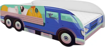Immagine prodotto di ACMA letto per ragazzi letto per auto letto per camion letto completo con materasso a doghe e protezione anticaduta 160x80, 05