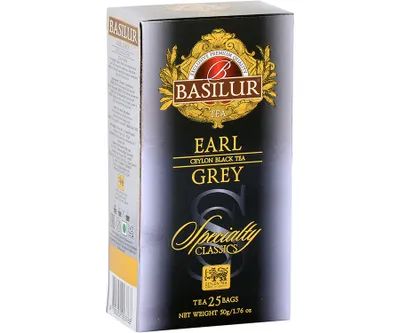 Zdjęcie produktu dla Basilur EARL GREY herbata czarna BERGAMOTKA - 25x2g
