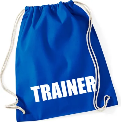 Produktbild von Huuraa Turnbeutel Trainer Training 12 Liter Bright Royal Baumwolle Rucksack Geschenkidee