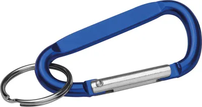 Produktbild von Schlüsselanhänger mit Karabinerhaken / Farbe: blau