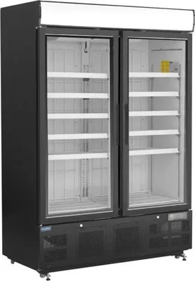Produktbild von Polar G-Serie Gefrierschrank mit Sichtfenster 920Ltr Schwarz