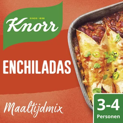 Image de Knorr Maaltijdmix Enchiladas 33g – Mélange épicé pour d'authentiques enchiladas