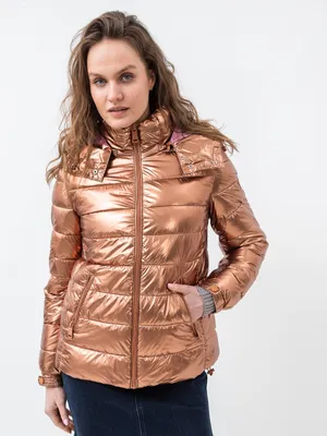 Zdjęcie produktu dla Guess kurtka bomber jacket - W2BL26 WEWC0 - Złoty- Rozmiar: M(EU)
