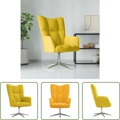 Immagine prodotto di The Living Store Relaxsessel Senfgelb Samt
