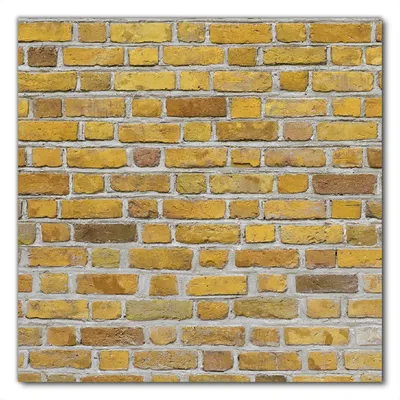 Produktbild von Wallario selbstklebende Möbelfolie/ Tischdecke für Innen und Außen, Größe: 60 x 60 cm - Ziegelsteinwand in gelb - Backsteine